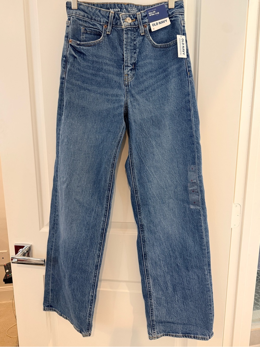 NWT Old Navy Sky-Hi Wide Leg Women's Jeans - Blue